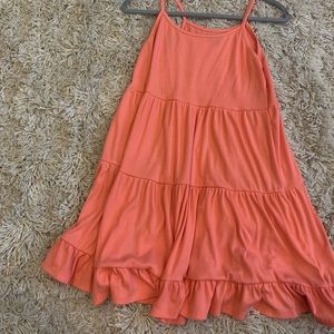 Salmon Tiered Dress